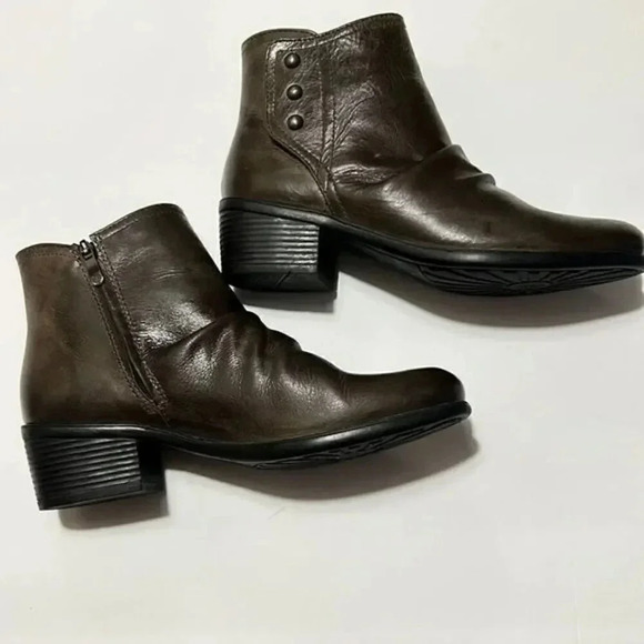 bussola Shoes - Bussola vintage calf, dark taupe size 38 (7.5-8) ankle boots